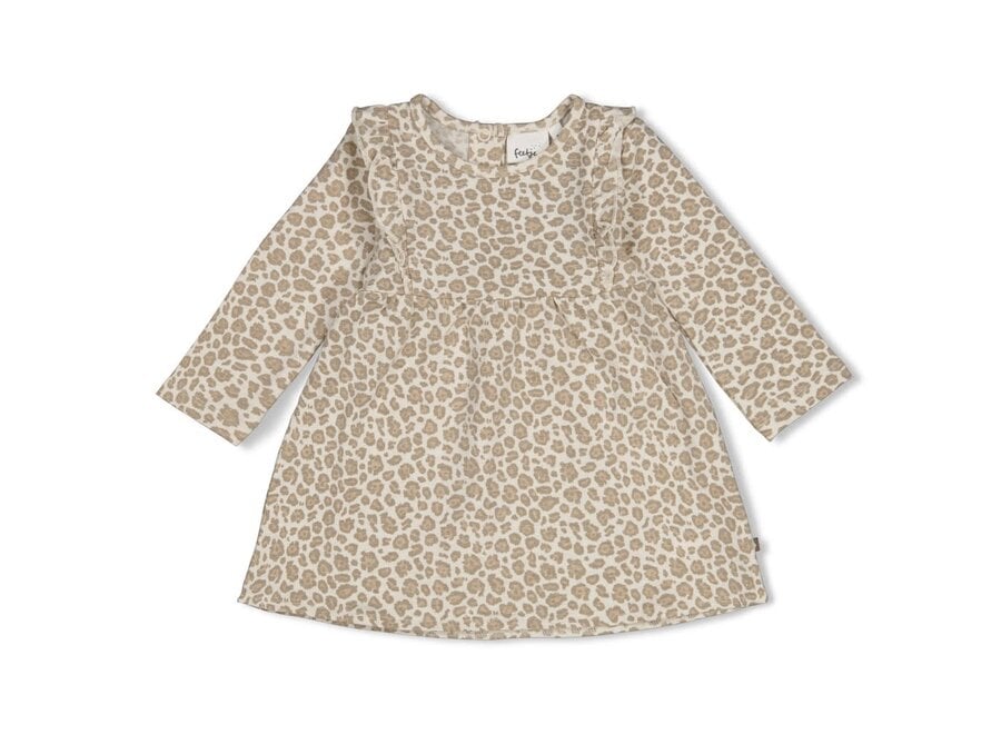 Jurk AOP - Dress to Impress Offwhite melange