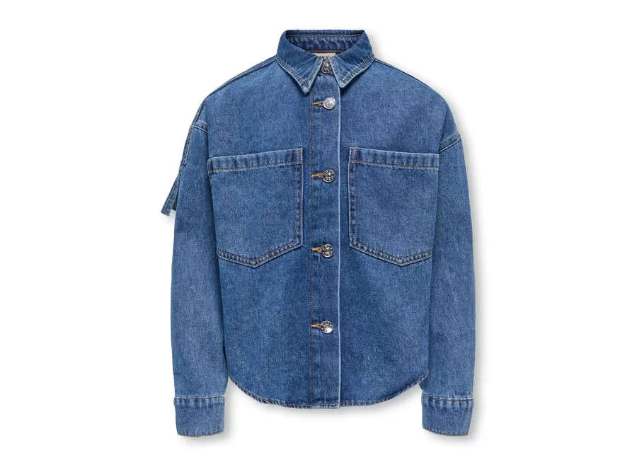 Maureen LS Fringe denim shirt