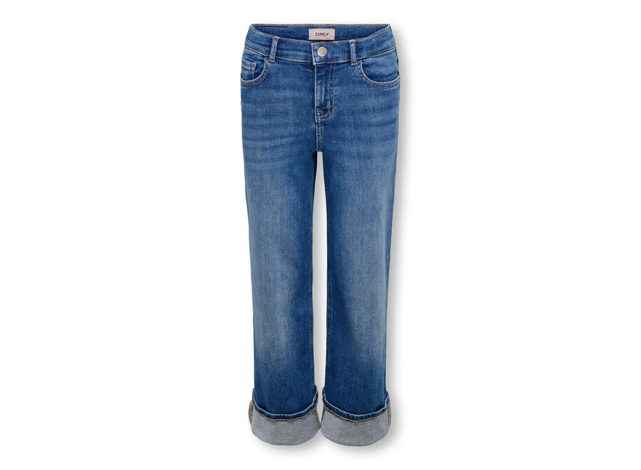 Jeans Madison HW Blush wide fold up