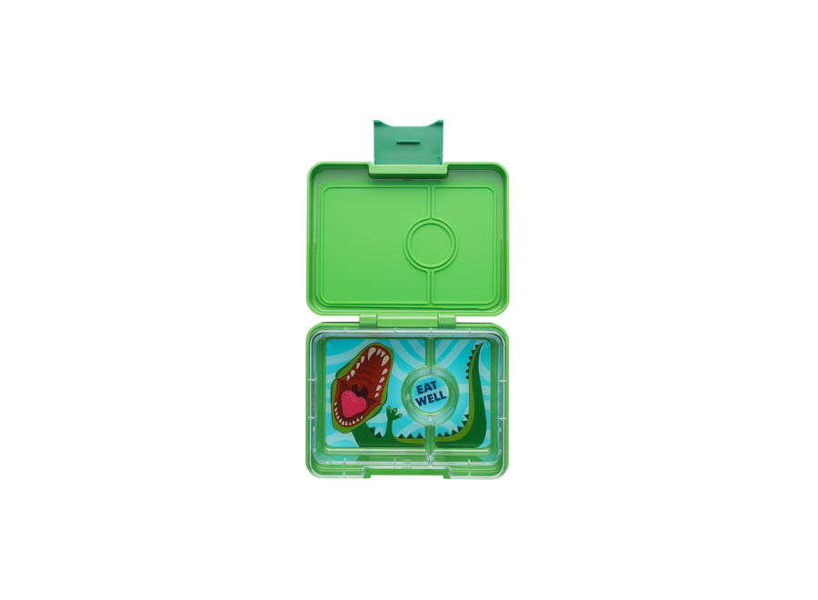 Snack 3-vakken Jurassic Green / Dinosaur tray