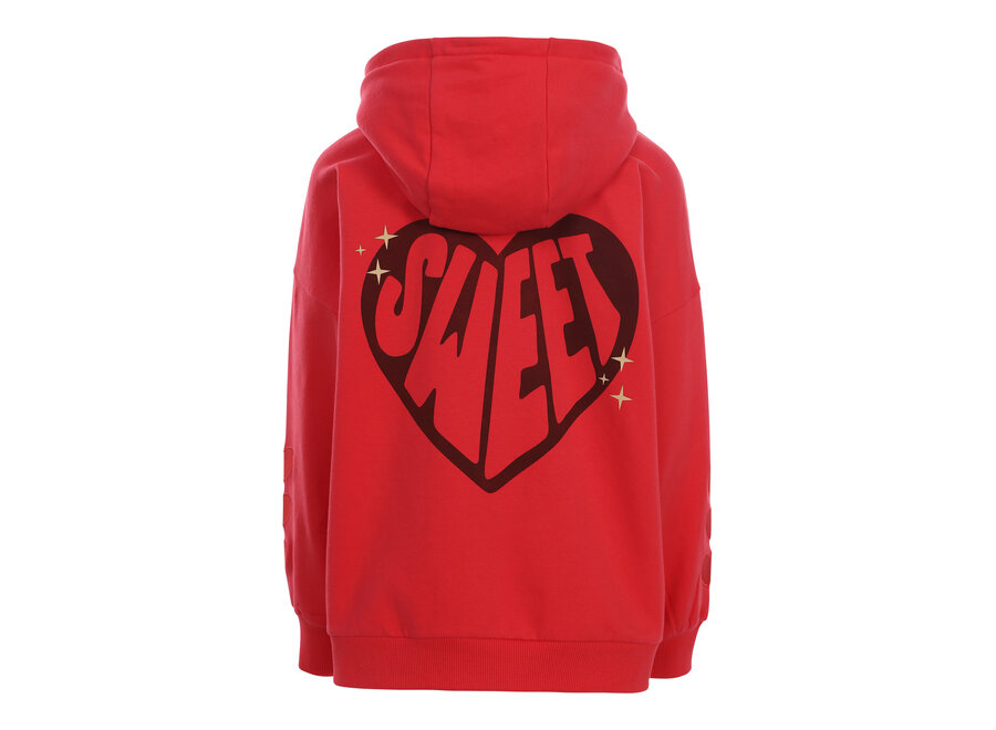 Little oversized hoody hot coral
