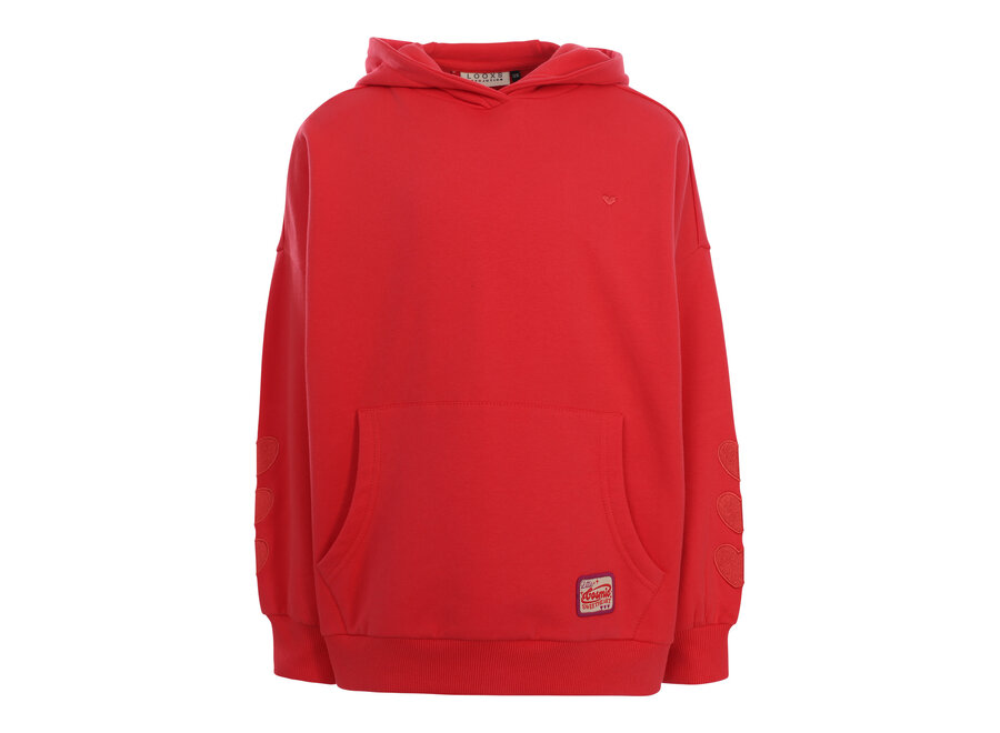 Little oversized hoody hot coral