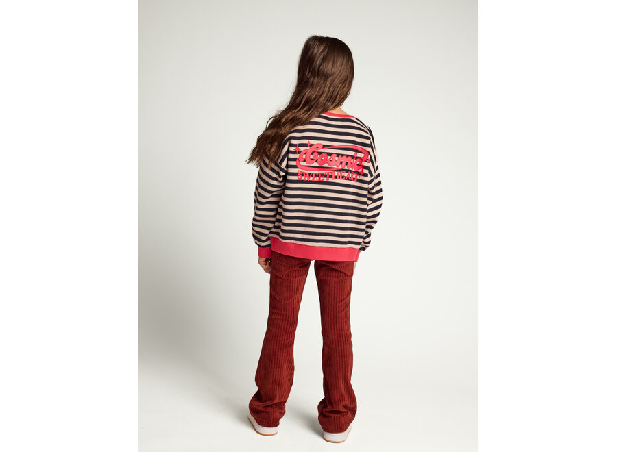Little y/d stripe sweater Navy stripe