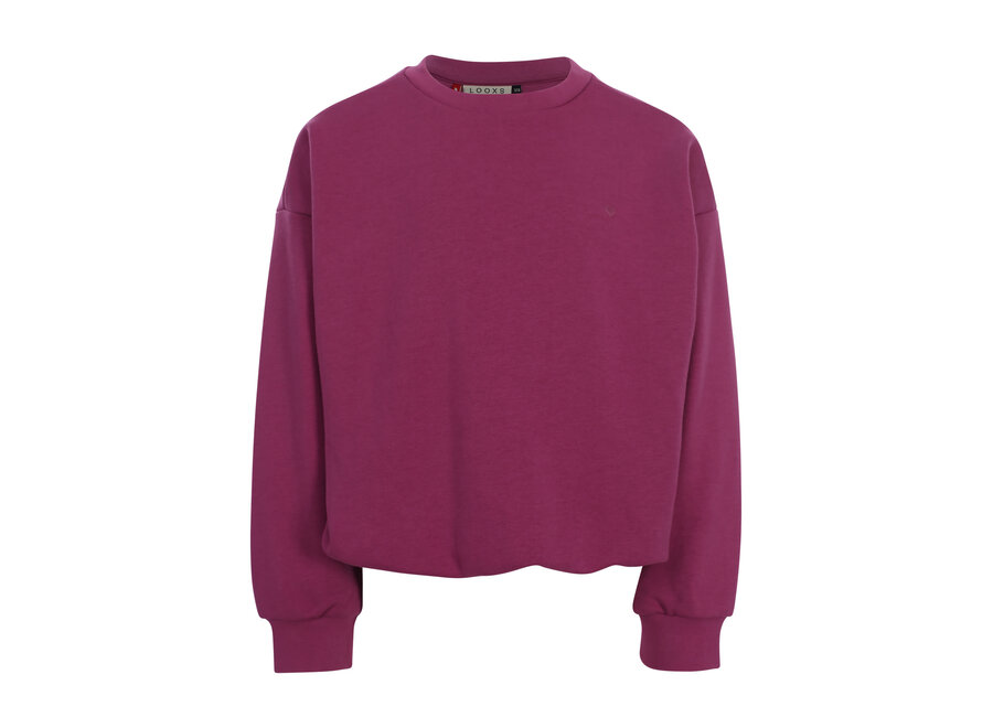 Little balloon sweater Dark violet