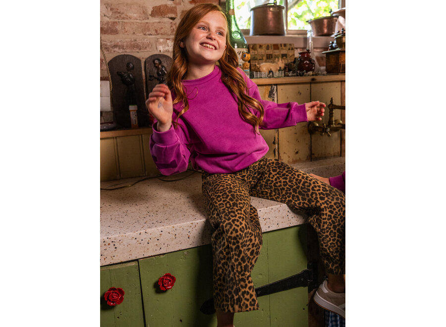 Little balloon sweater Dark violet