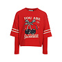 Little interlock T-shirt Chilli red