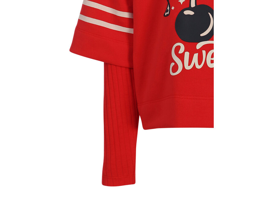 Little interlock T-shirt Chilli red