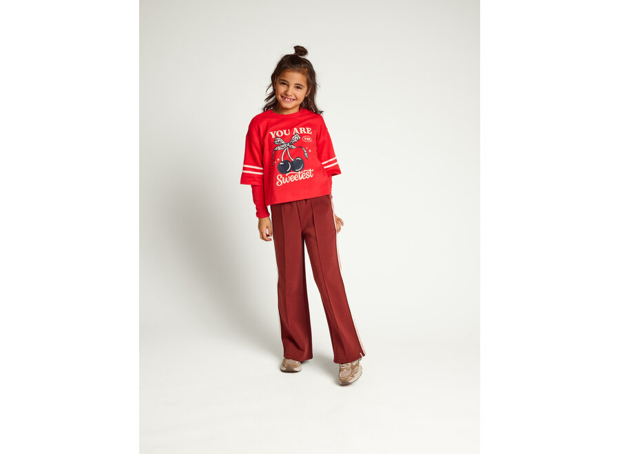 Little interlock T-shirt Chilli red