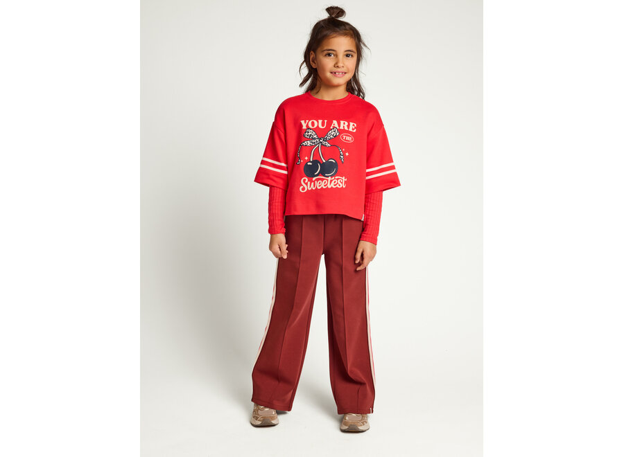 Little scuba sweatpants - Chestnut