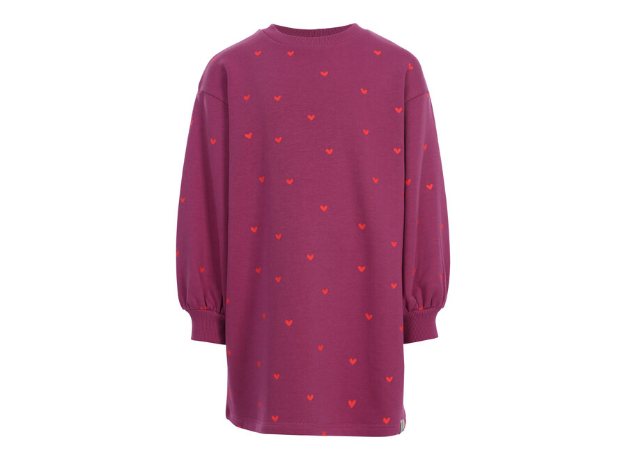 Little heart sweatdress Violet heart