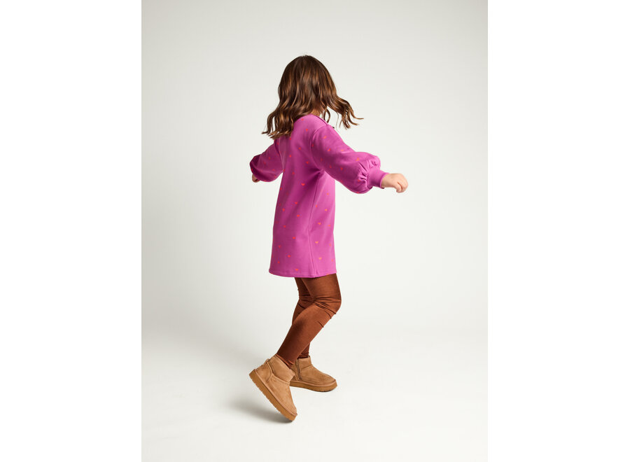 Little heart sweatdress Violet heart