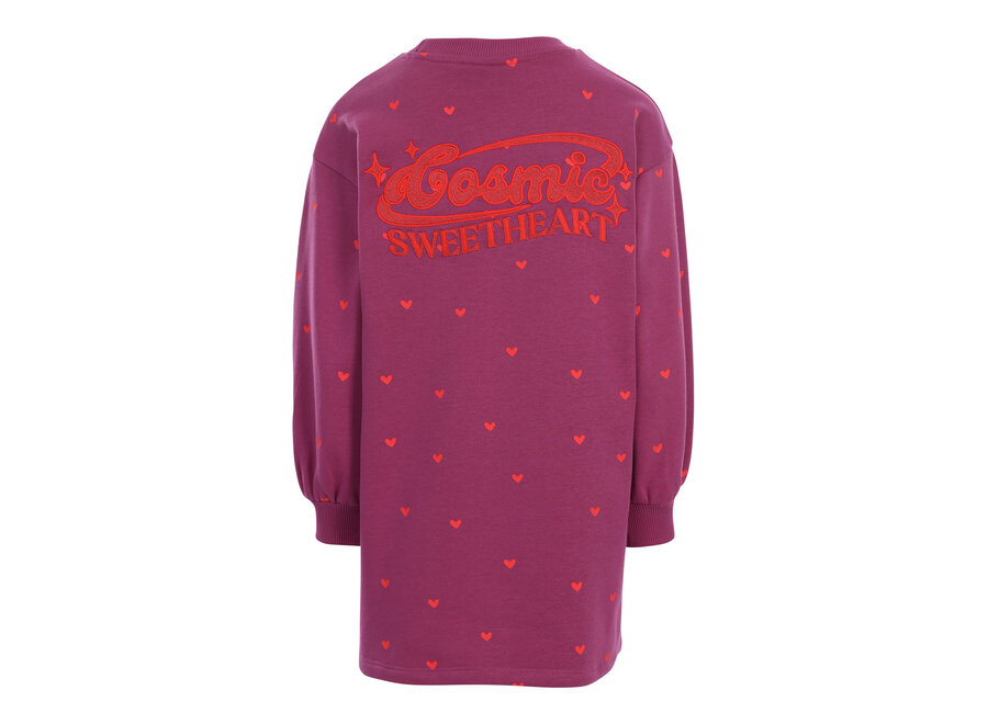 Little heart sweatdress Violet heart
