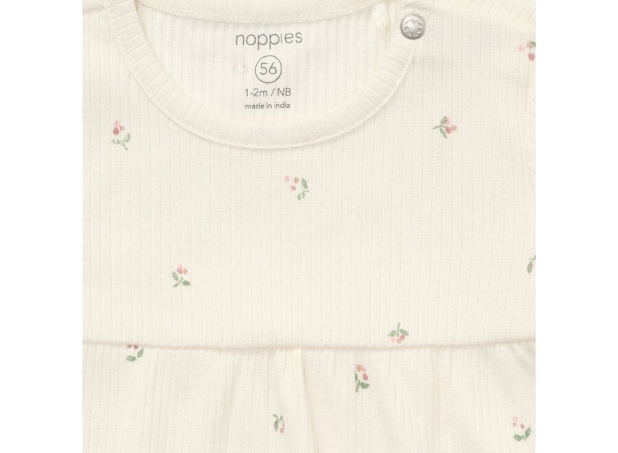 Dress LS AOP Egret