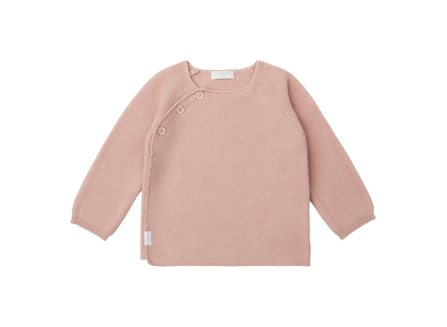 Trui knit Cardigan wrap Pino - Rose Smoke