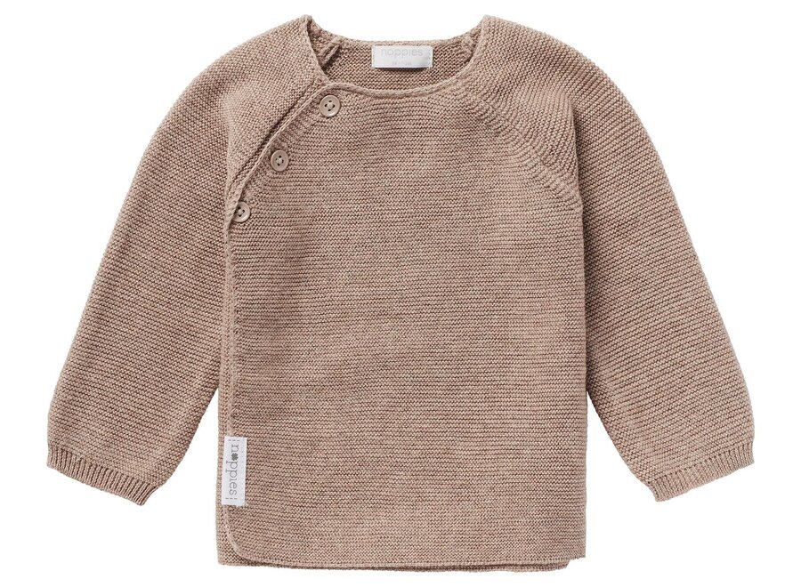 Trui knit Cardigan Knit Pino - Taupe Melange