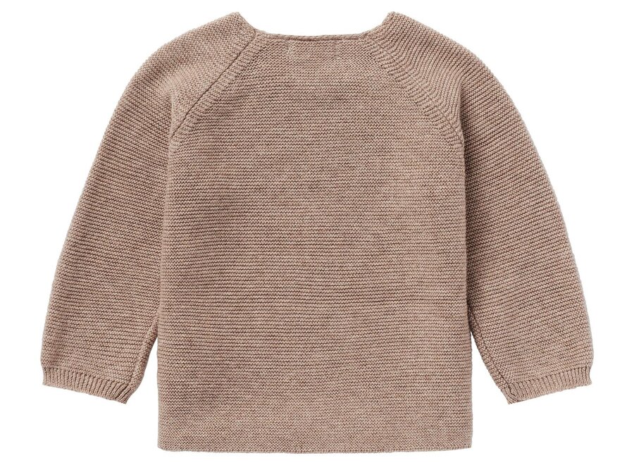 Trui knit Cardigan Knit Pino - Taupe Melange