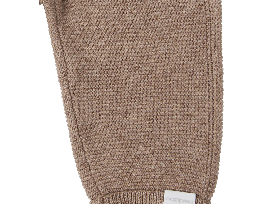 Broek knit Reg Grover - Taupe Melange