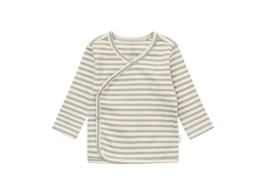 Top LS stripe Iceberg Green