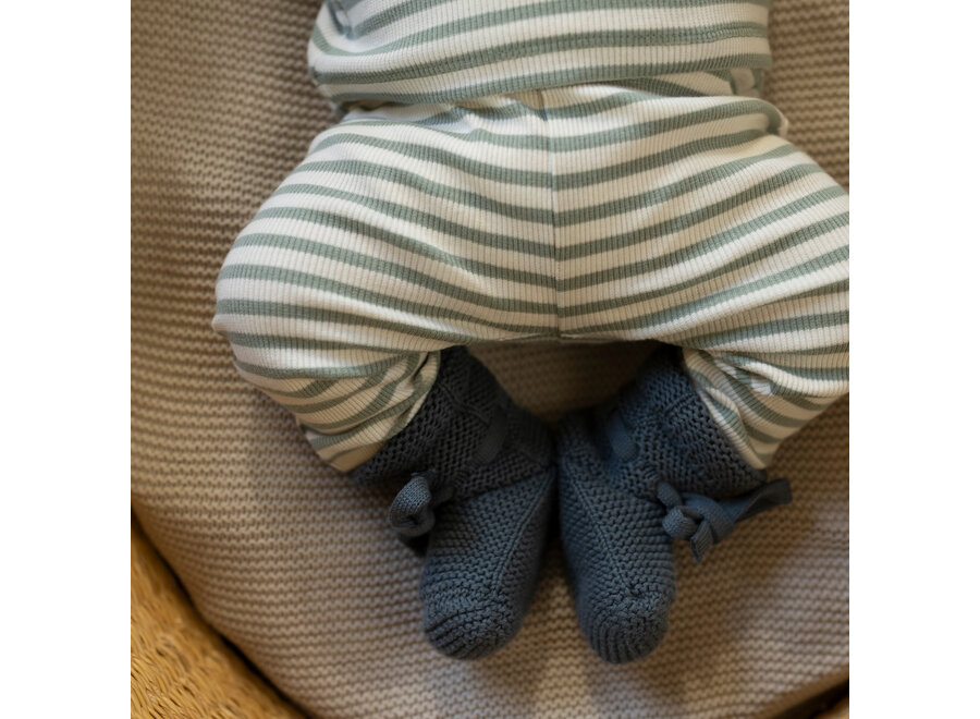 Pants regular fit stripe Iceberg Green