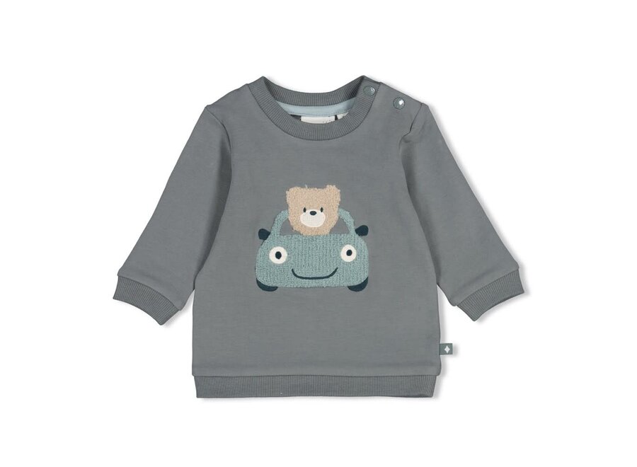 Sweater - Beep Beep Zeegroen