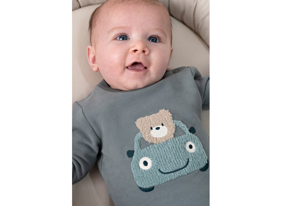 Sweater - Beep Beep Zeegroen