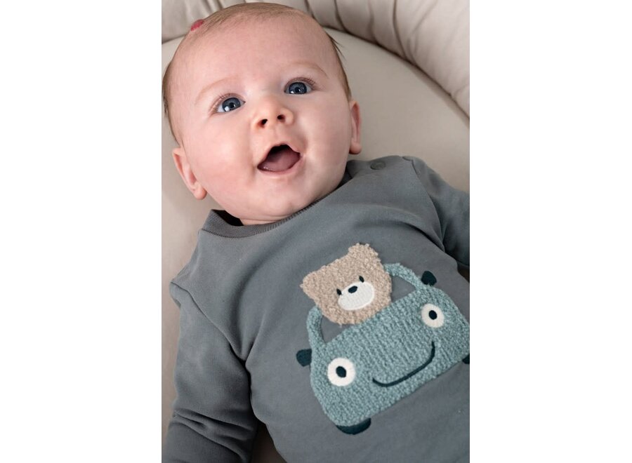 Sweater - Beep Beep Zeegroen