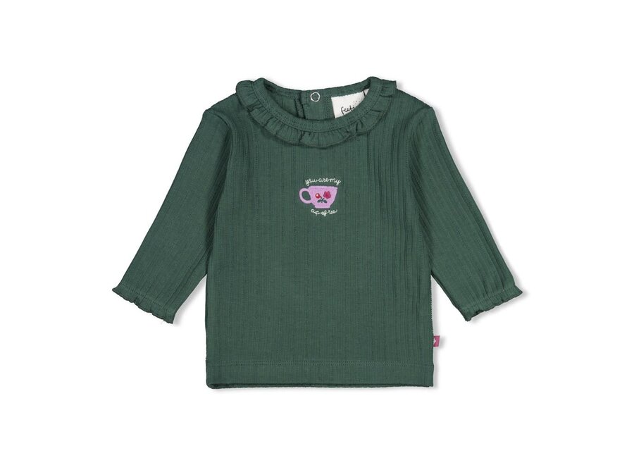 Longsleeve rib - Afternoon Tea groen