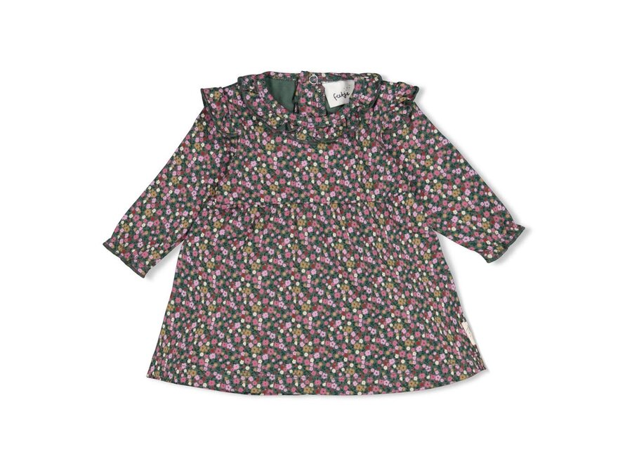 Jurk AOP - Afternoon Tea groen