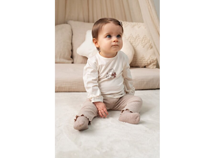 Legging rib - Dress to Impress taupe melange