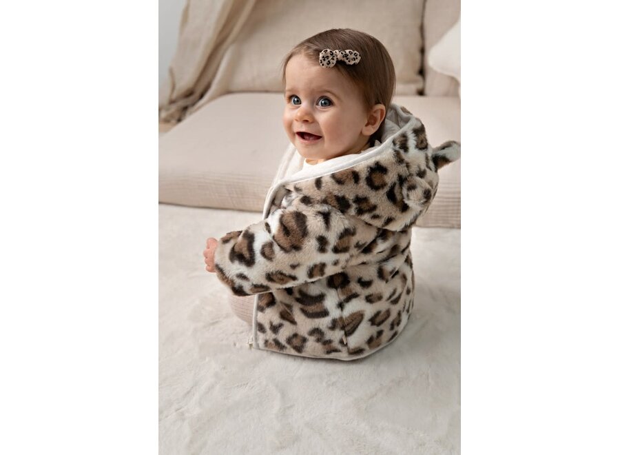 Fake fur jasje met capuchon - Dress to Impress