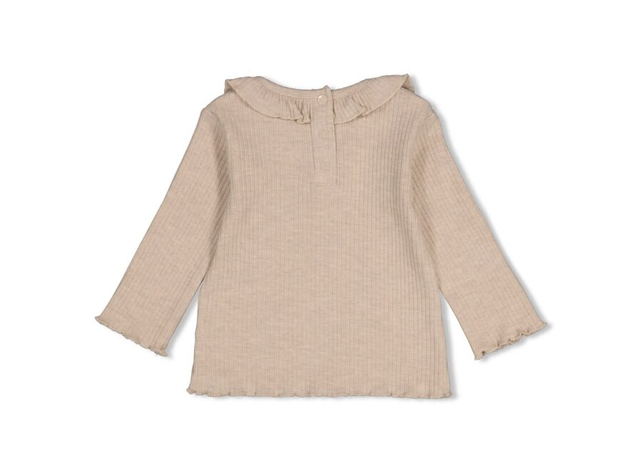 Longsleeve rib - Dress to Impress taupe melange