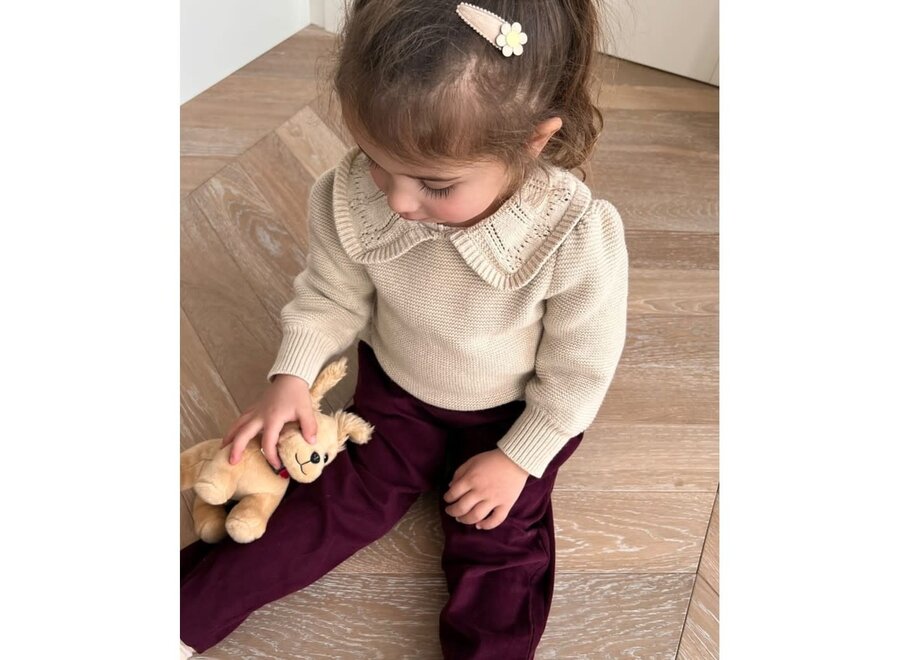 Trui Julie knit blouse - Sandshell