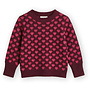 Janie Cashmere heart pullover - Burgundy/Red Bud
