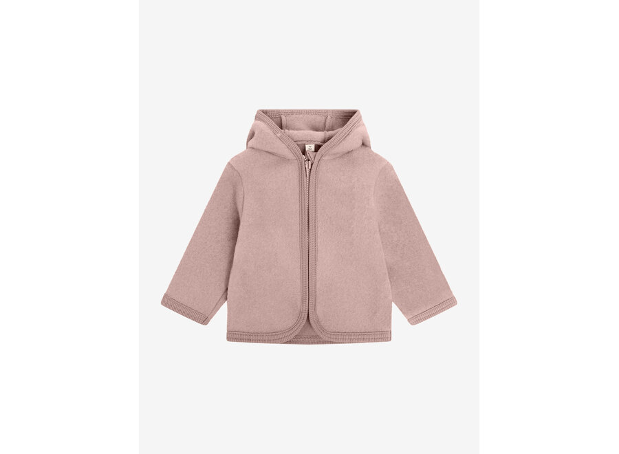Wollen jasje - Jacket Wool Fleece - Mahogany Rose