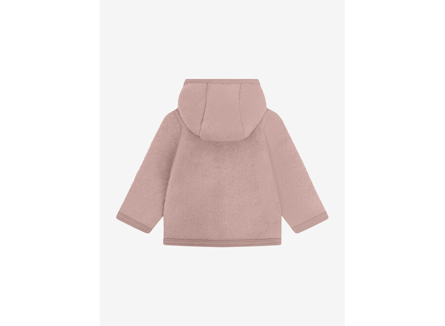 Wollen jasje - Jacket Wool Fleece - Mahogany Rose