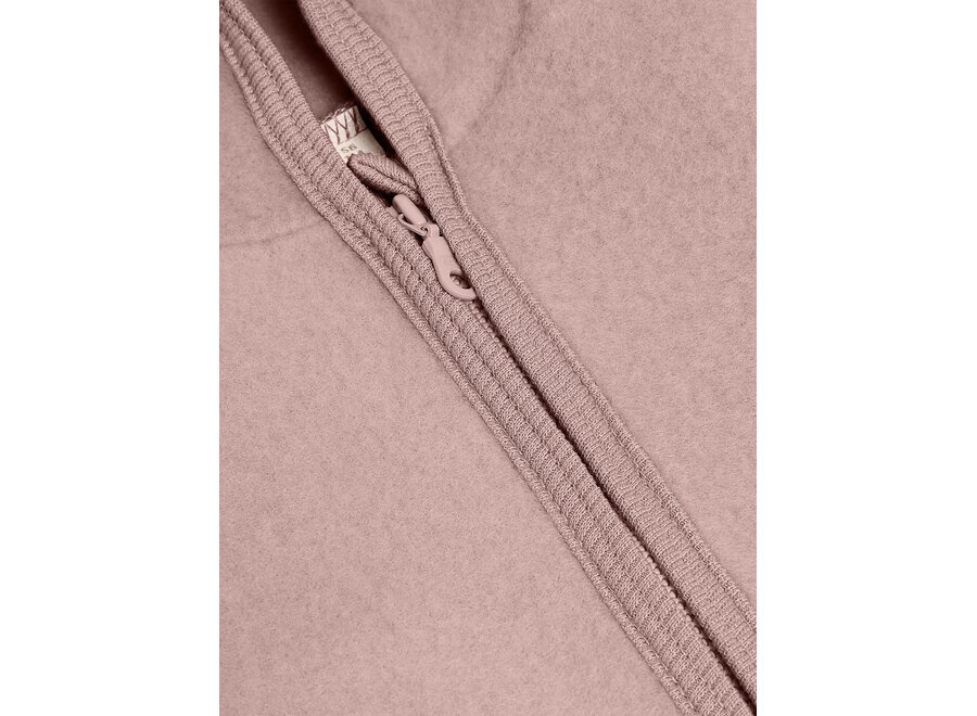 Wollen jasje - Jacket Wool Fleece - Mahogany Rose
