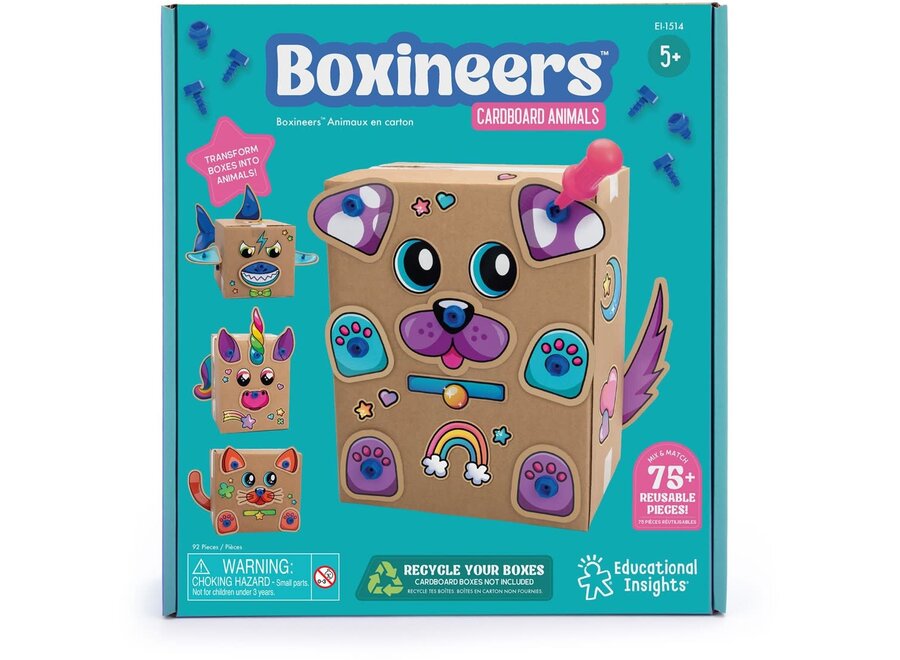 BoxineersTM Cardboard Animals