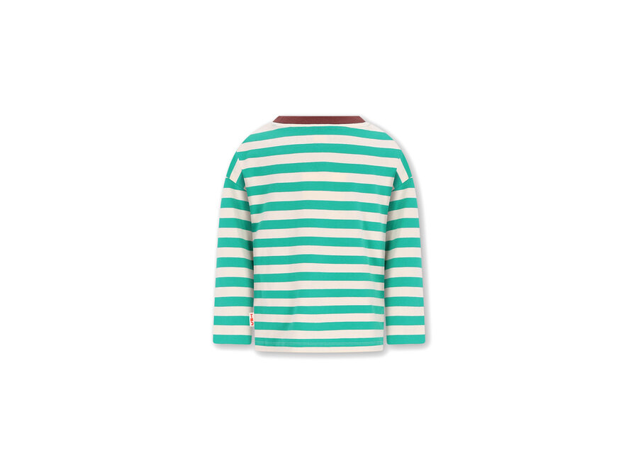 Lou longsleeve - Parakeet stripes