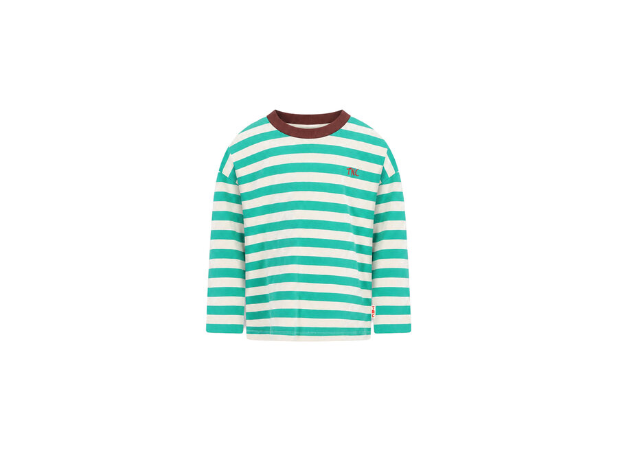 Lou longsleeve - Parakeet stripes