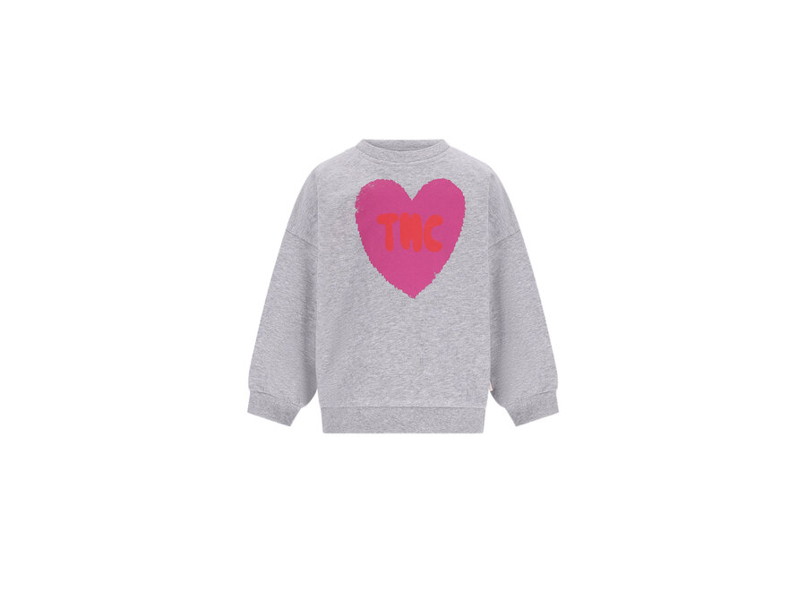 Billie Sweater - Grey Melee (heart)