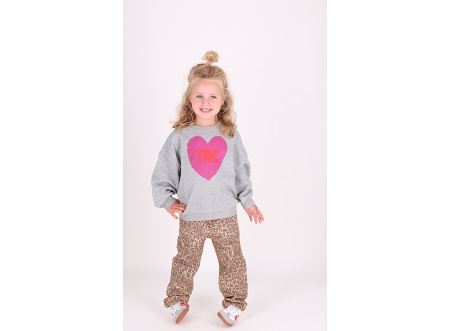 Billie Sweater - Grey Melee (heart)