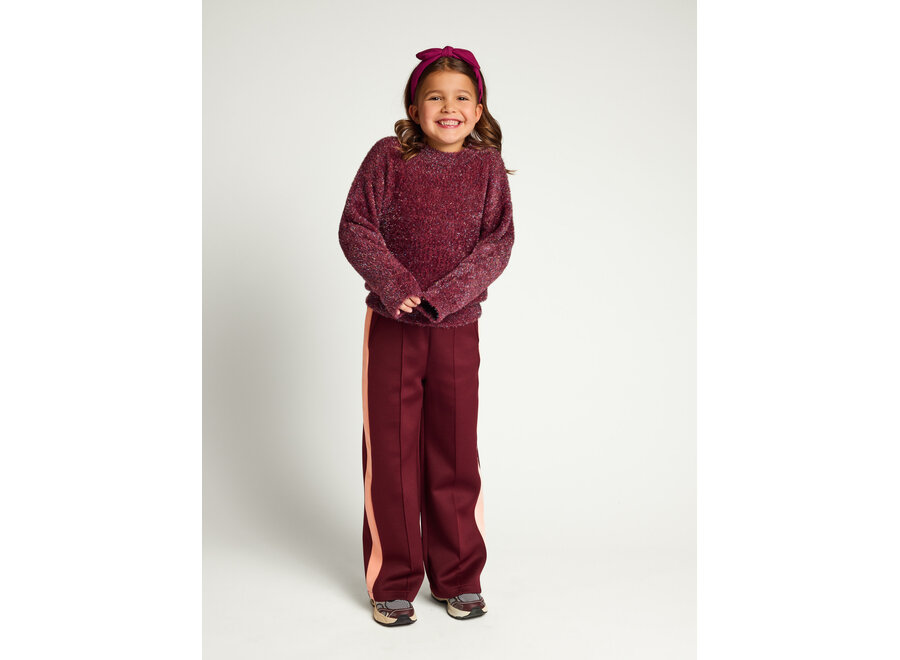 Little lurex knit Ruby red