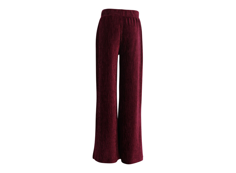 Little velvet wideleg Ruby red