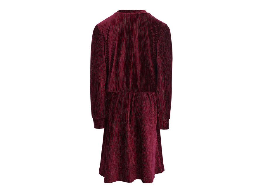 Little velvet dress Ruby red