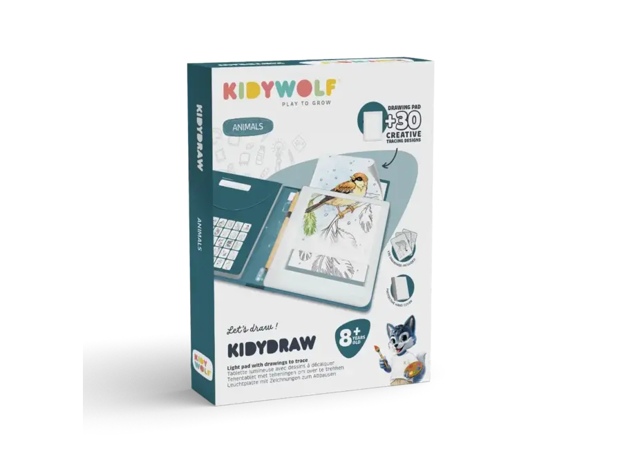 KIDYDRAW PAD Verlichte tekentafel Animals