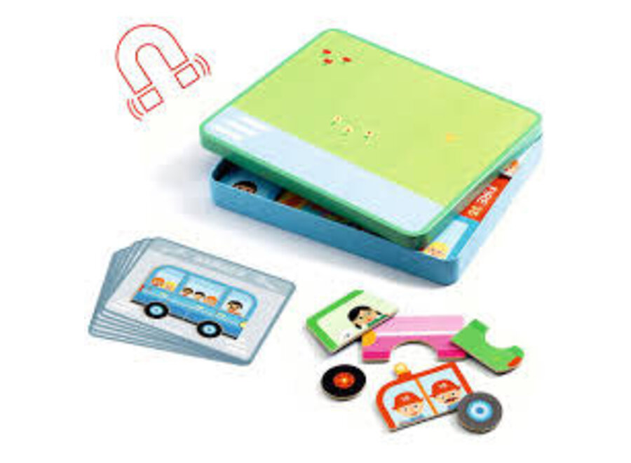 Magneetset inzebox vehicles - 36st