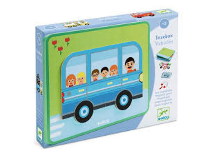 Magneetset inzebox vehicles - 36st