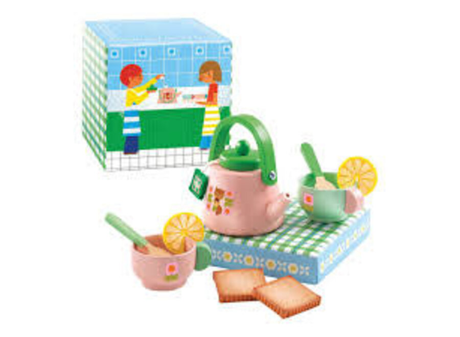 rollenspel speelgoedset - houten thee set