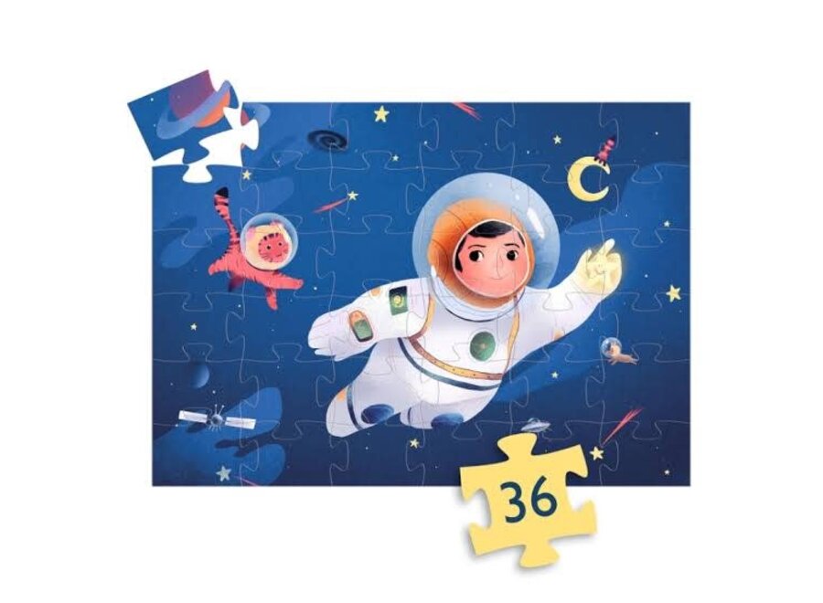 Silhouet puzzel Astronaut op de Maan 34 st