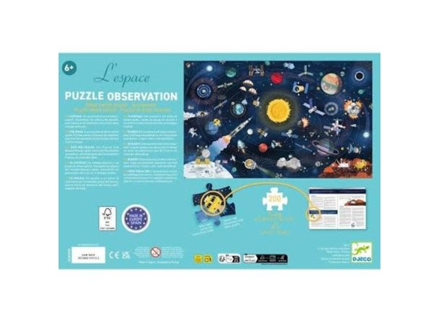 puzzel observation space + boekje - 200st